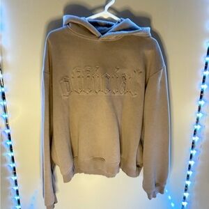 Boohoo Mens Tan Hoodie